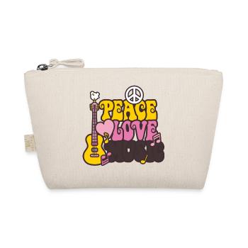 Peace & Love & Music - Trousse biologique - nature - Devant