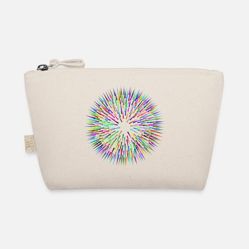 Colorful needles abstract Organic Pouch