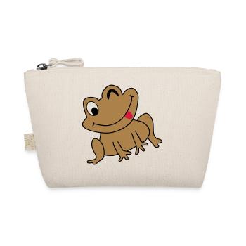 Grenouille idée Heureux dessins animés enfants cadeau - Trousse biologique - nature - Devant