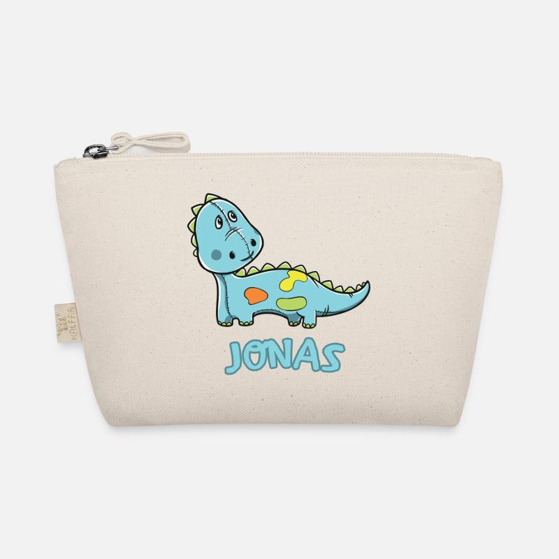 Dinosaurier lustig Kind Jonas Geschenk Geburtstag Bio-Täschchen