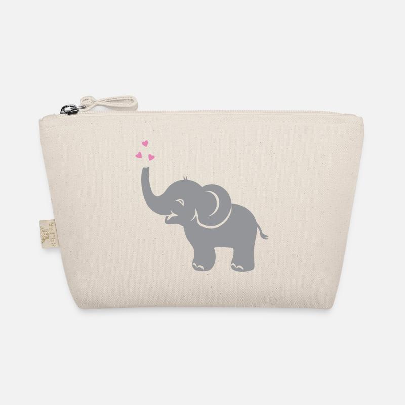 Funny bébé éléphant avec des coeurs Trousse biologique