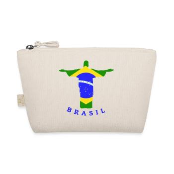 Brasil flag statue - Organic Pouch - nature - Front