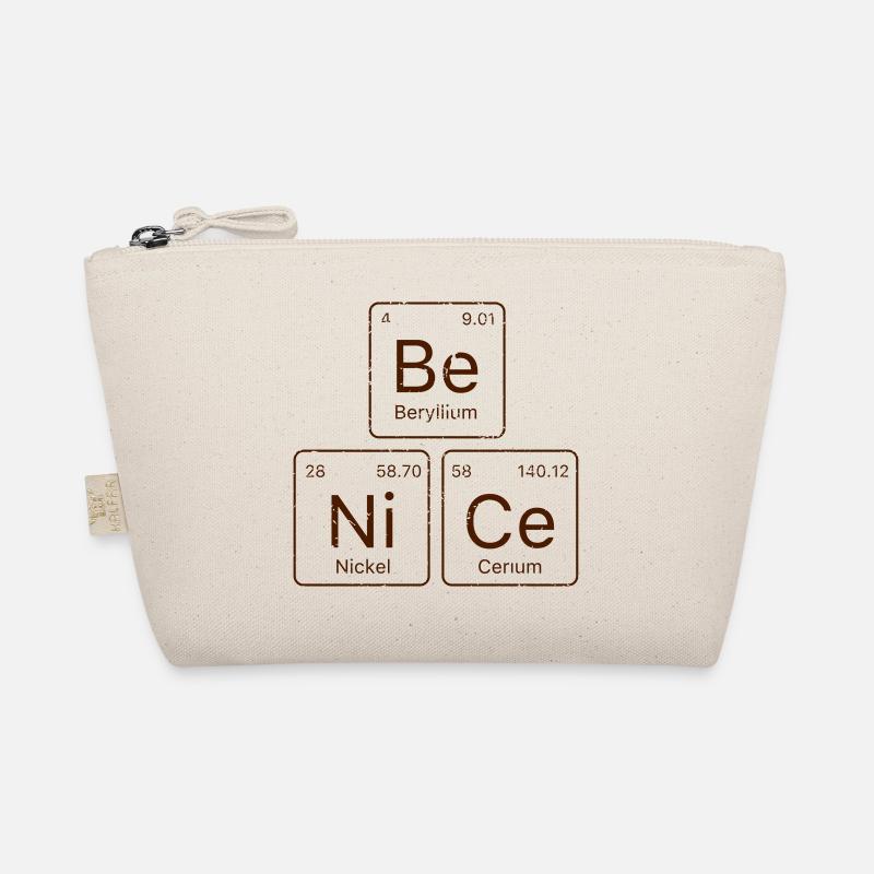 Be NiCe Periodic Table - Organic Pouch - nature