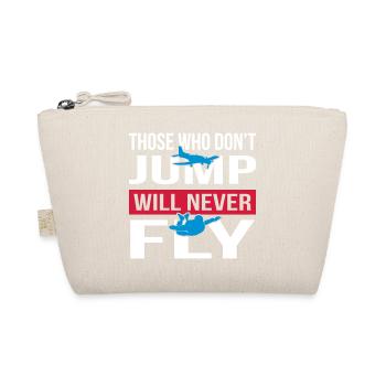 Will Never Fly Skydive - Organic Pouch - nature - Front