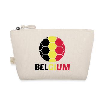 Belgium Belgium Text Flag Cool Football Fan Fun - Organic Pouch - nature - Front