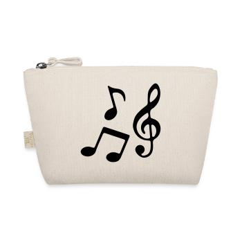 Music notes - Organic Pouch - nature - Front