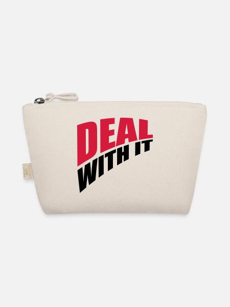 perspective spruch cool text deal with it relax - Trousse biologique - nature - Devant