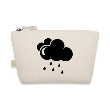 Wolke mit Regentropfen - Bio-Täschchen - Natur - Vorne