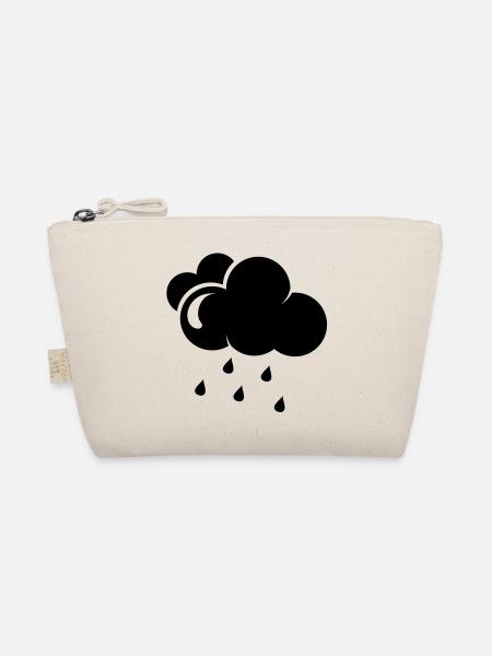 Cloud with rain drops - Organic Pouch - nature - Front