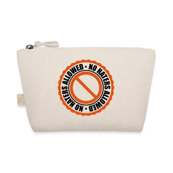 no haters allowed verboten zeichen schild stempel - Bio-Täschchen - Natur - Vorne
