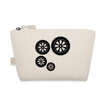 pattern tire motorcycle driving driver license car m - Organic Pouch - nature - Front