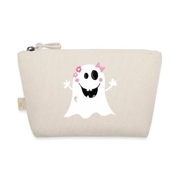 Funny girl Ghost I Halloween - Organic Pouch - nature - Front