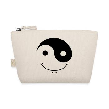 ying yang smiley - Bio-Täschchen - Natur - Vorne