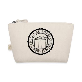 round circle stamp nicholas christmas design coo - Organic Pouch - nature - Front