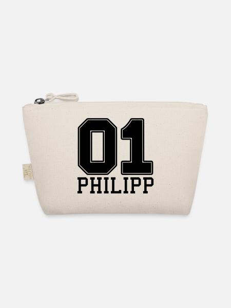 Philipp Name Vorname - Bio-Täschchen - Natur - Vorne