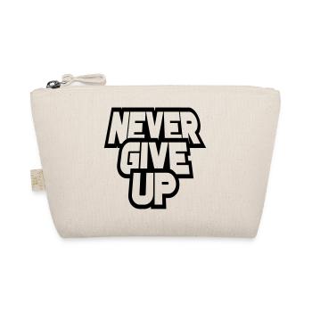 stick through cool never give up crossed out log - Organic Pouch - nature - Front