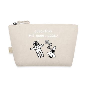 Juschten? Mir hann Huddel! - Bio-Täschchen - Natur - Vorne