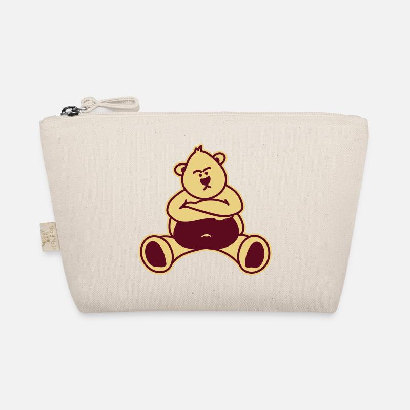 Evil Bear / Teddy pouts - Organic Pouch - nature