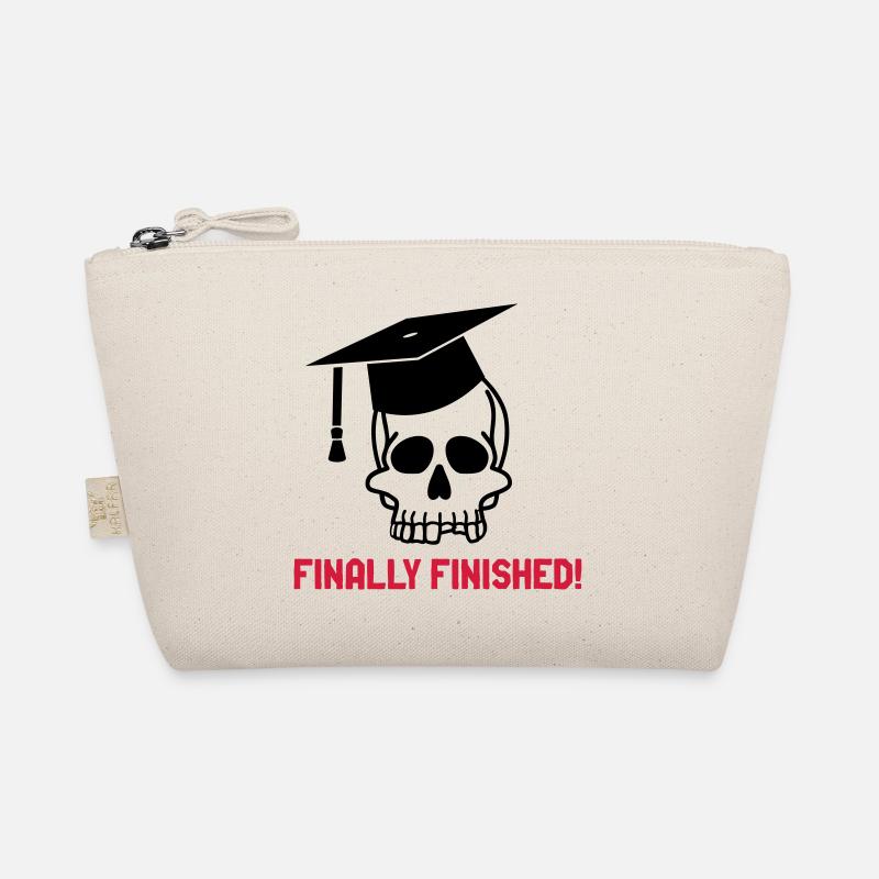 Skull Doctoral Hat finally finished Doctoral Thesis Organic Pouch