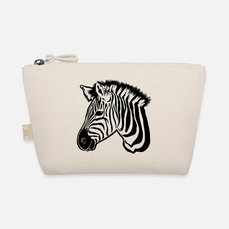 zebra dark Bio-Täschchen