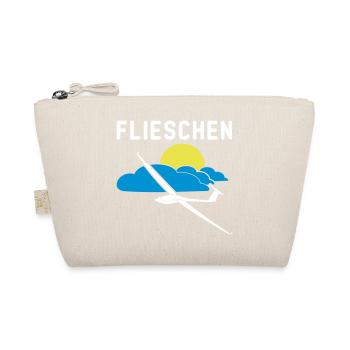 Cocktailglas mit Segelflieger Segelflugzeug - Bio-Täschchen - Natur - Vorne