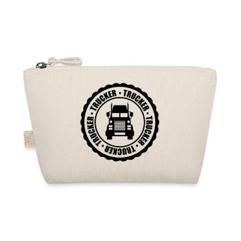trucker stempel rund kreis truck lkw lastwagen fer - Bio-Täschchen - Natur - Vorne
