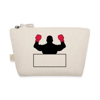 schild text flaeche schreiben sport posen boxer ha - Bio-Täschchen - Natur - Vorne