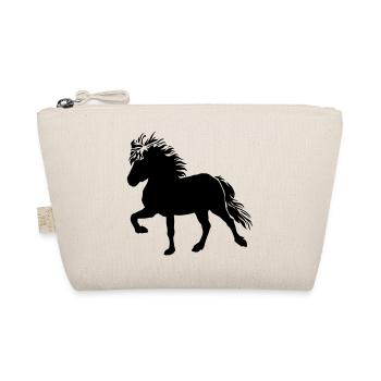 Cute Icelandic Horse Tölt 5, Icelandic, Icelandic Pony - Organic Pouch - nature - Front