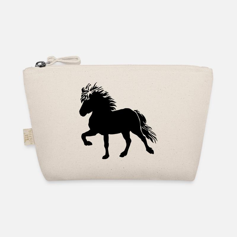Süßes Islandpferd Tölt 5, Isländer, Islandpony - Bio-Täschchen - Natur