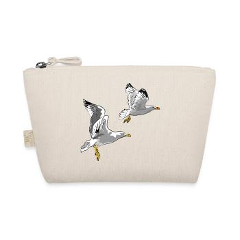 Möwen im Flug Design - Bio-Täschchen - Natur - Vorne