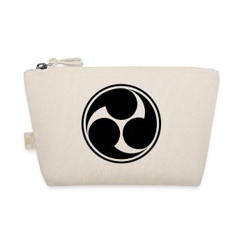 Triskel Japanese Tomoe Symbol Karate Judo Aikido - Organic Pouch - nature - Front