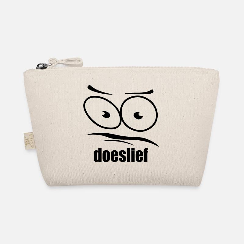 doeslief flehende Augen mit Fragezeichen-Blick Bio-Täschchen