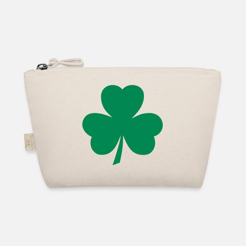 Kleeblatt Clover Shamrock Bio-Täschchen