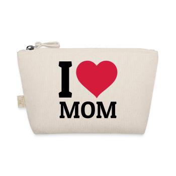 I love Mom - Organic Pouch - nature - Front
