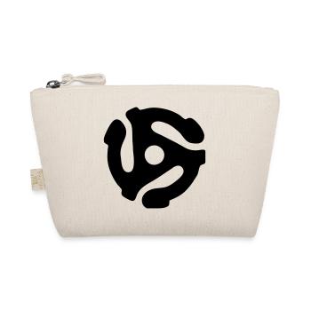 45 rpm vinyl adapter - Organic Pouch - nature - Front