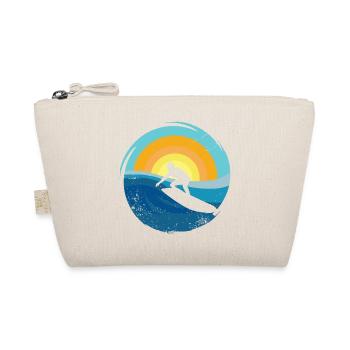 Surfer - Surfboard - Bio-Täschchen - Natur - Vorne