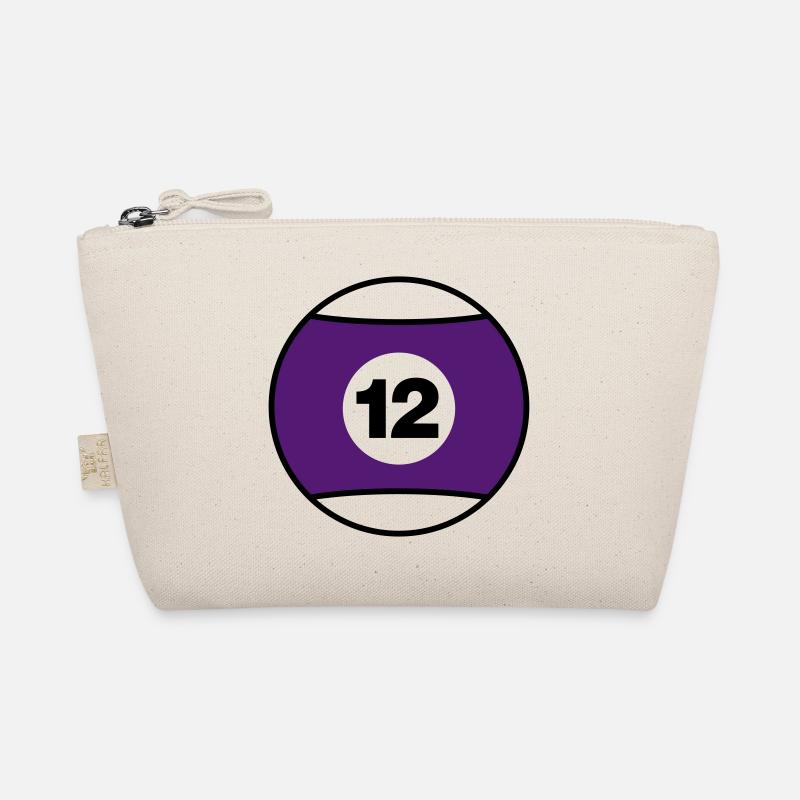 Billardkugel No 12 - lila - V2 Bio-Täschchen