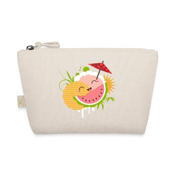 naughty kawaii cocktail with a little umbrella - Organic Pouch - nature - Front