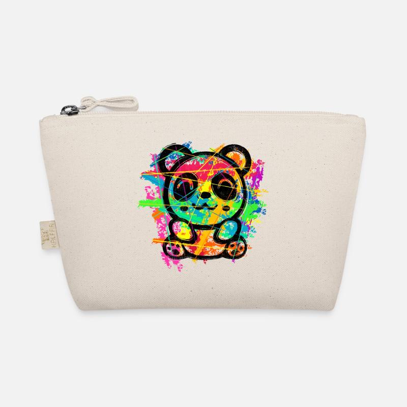 Ours Panda (Rayures Colorées) Trousse biologique