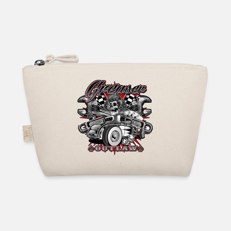 Hot rod Garage - Bio-Täschchen - Natur