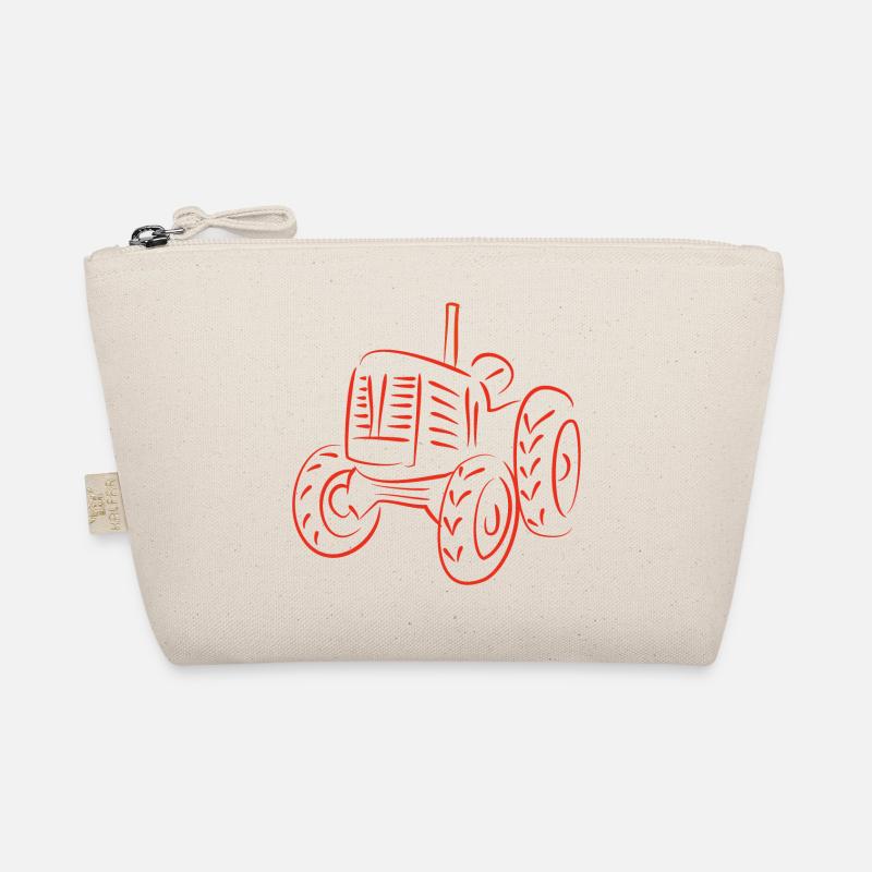 Rustikaler Traktor Silhouetten-Design Bio-Täschchen