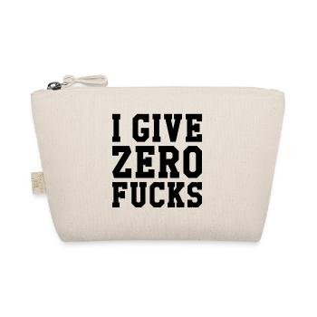I Give Zero Fucks - Bio-Täschchen - Natur - Vorne