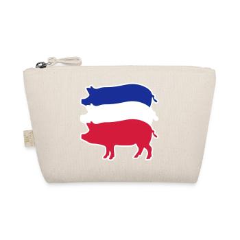 Porc tricolore rayé - Trousse biologique - nature - Devant