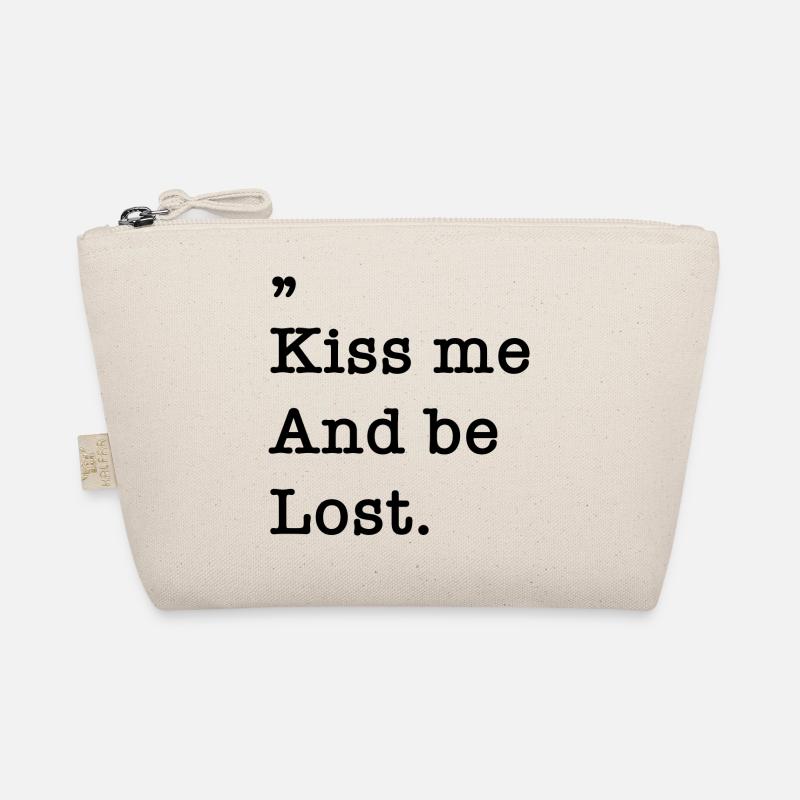 Superprints Kiss me and be lost - Bio-Täschchen - Natur