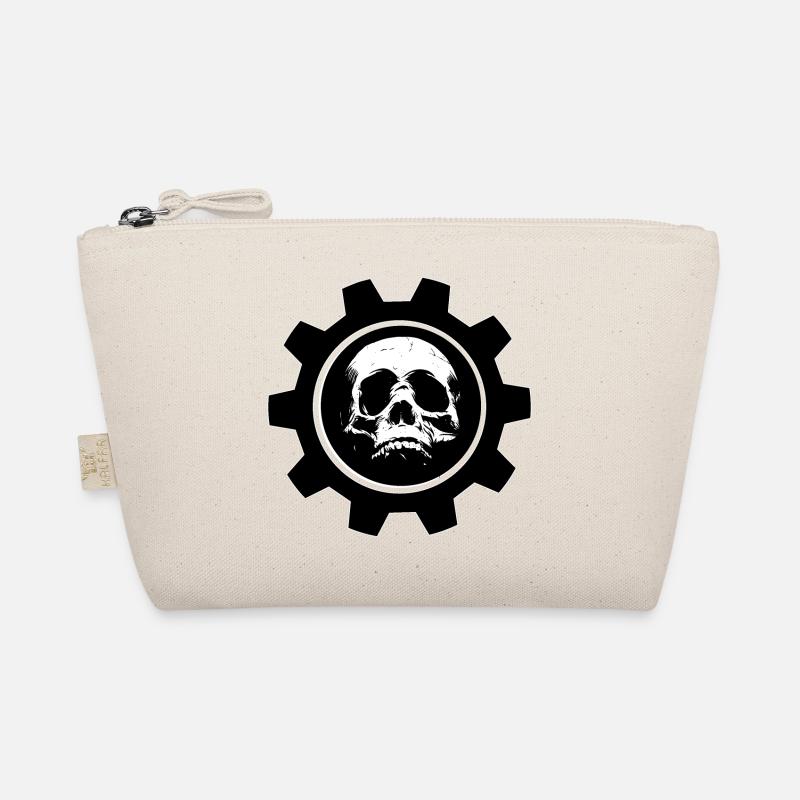 Cogwheel skull Organic Pouch