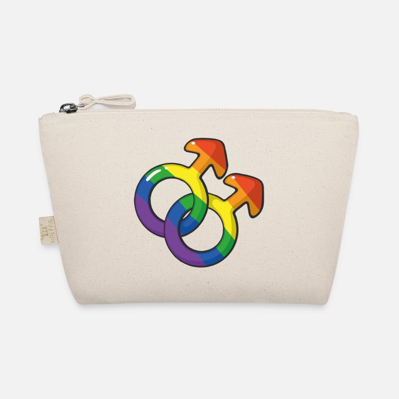 Lgtb Mars Symbol Regenbogen - Bio-Täschchen - Natur