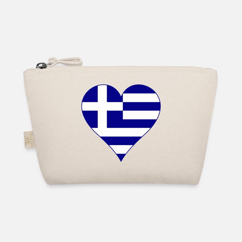 Drapeau grec en tant que cœur Trousse biologique