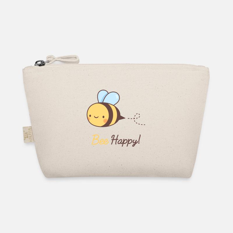 Cute Bee Happy, Bee Pun Organic Pouch