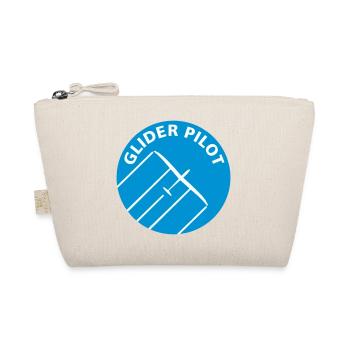 Glider pilot chest motif gliding pilot glider - Organic Pouch - nature - Front