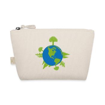 Grüne Energie Geschenk Klima Erde Umwelt Green Öko - Bio-Täschchen - Natur - Vorne